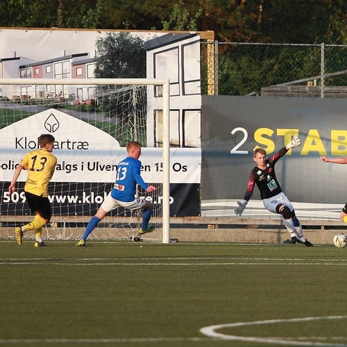 Ludvigsen skåra 3-3-målet. (Foto: KVB)